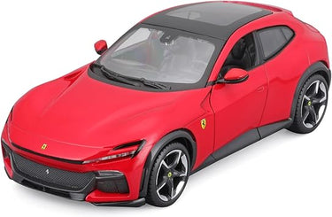 Burago Ferrari Purosangue, Maqueta coche a escala 1/24, Puertas con apertura manual, Coches juguete, Maquetas, Miniatura de colección, Bburago, +3 años, Race & play (78051)